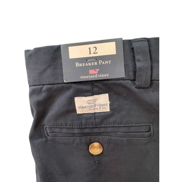 New VINEYARD VINES Navy Blue Stretch Breaker Pants Size 12 - Picture 4 of 5